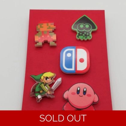 Nintendo Switch pin badge set Nintendo Switch pin badge set